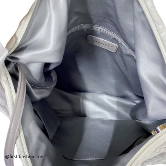 Chanel Hidden Chain Grey Lambskin Leather Bag - Picture 4 of 8